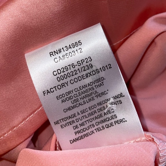 For Love & Lemons Percy Pink Long Sleeve Floral Mesh Mini Dress - Picture 8 of 10